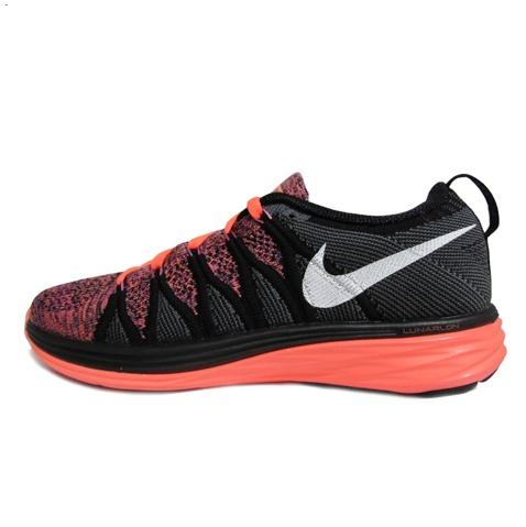 Nike Flyknit Lunar Ii 2 Womens Running Shoes Black Orange New Germany